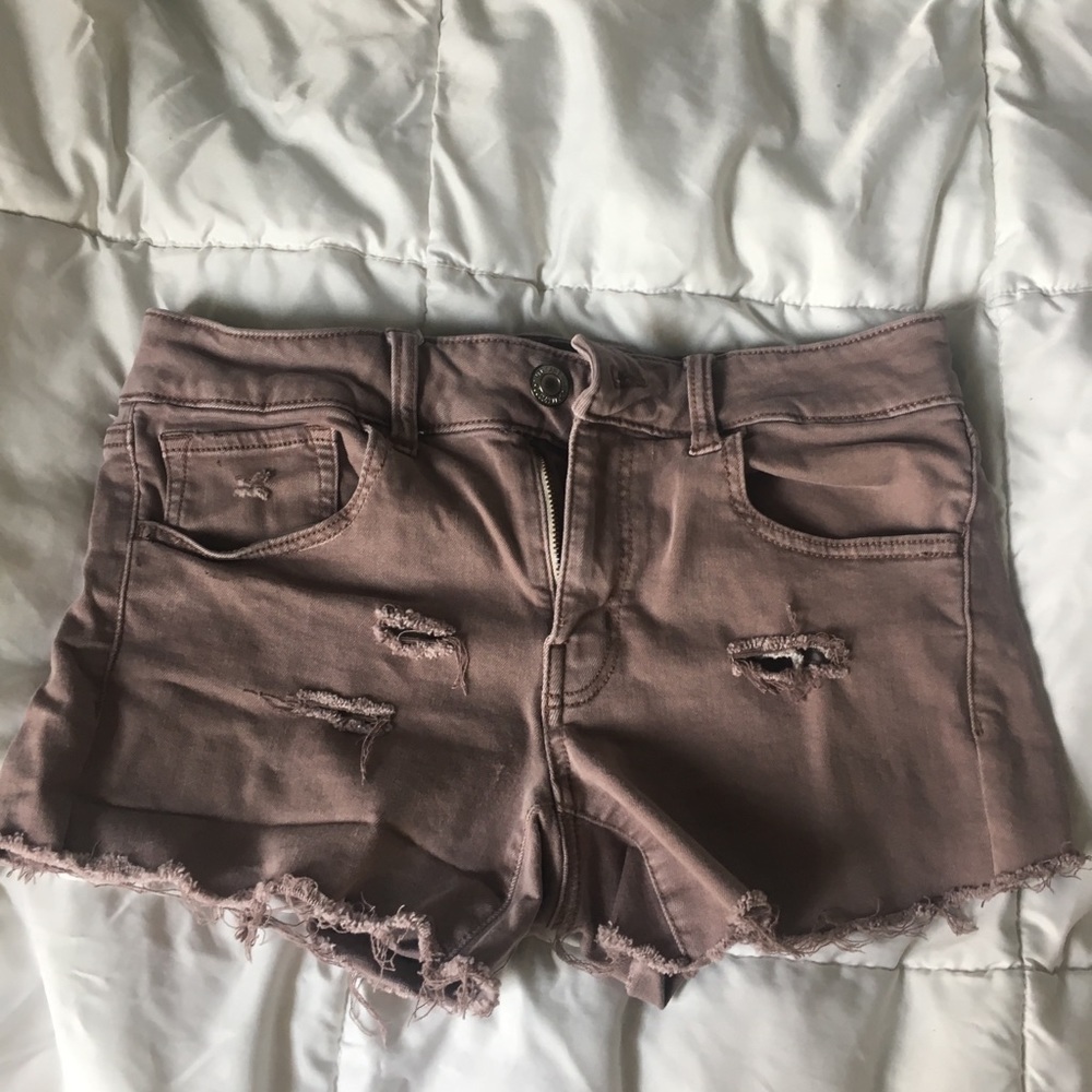 Lavender AE jean shorts
